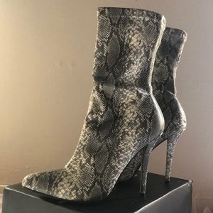 Fashion Nova Shoes - Snakeskin booties Fashion Nova Shoes - Snakeskin booties